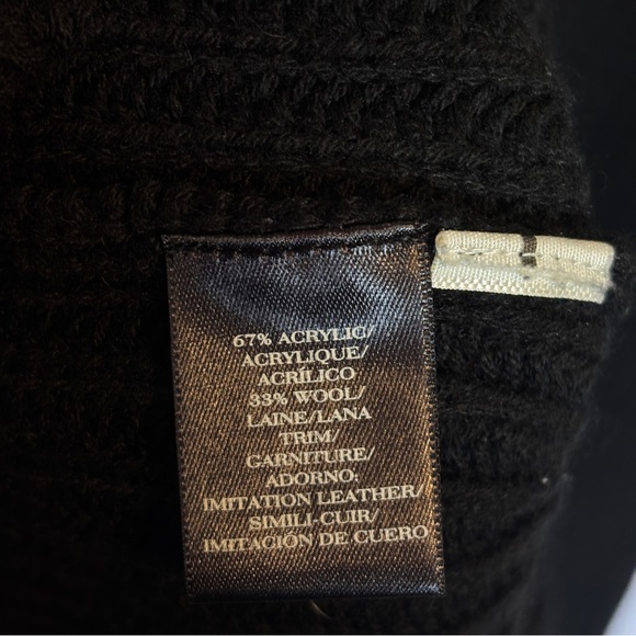 Ann Taylor Turtleneck Black‎ Sweater Dress Size L - Picture 7 of 10